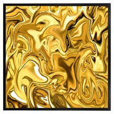 Golden liquid (Picture Frame) Black | L