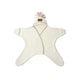 image 1 of Clair de Lune Star Fleece Wrap Blanket 0-6 Months - Cream