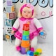 image 6 of BiBi Doll 24" Chubby Baby Doll Girl with Hair & Sounds
