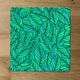 image 2 of Green Leaves Pattern (Placemat & Coaster Set)