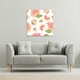image 2 of botanical elements with line art (Canvas Print) 127 x 127 x 4cm