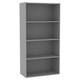 image 1 of Wide 4-Tier Bookcase Grey | Unit Colour: Grey