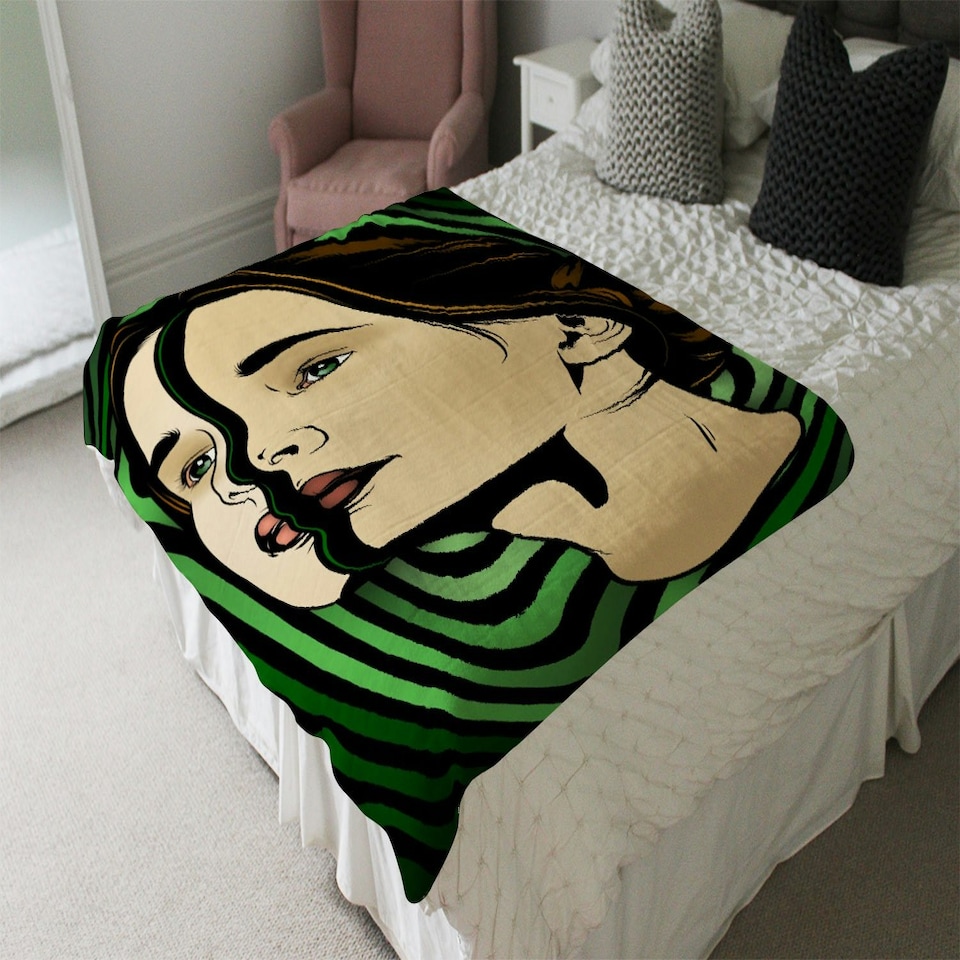 image 1 of portrait of woman (Blanket)
