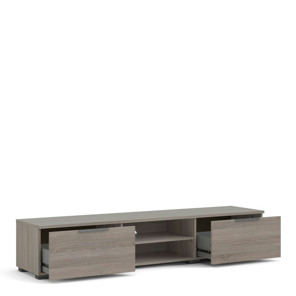 image 1 of Match TV Unit 2 Drawers 2 Shelf in Truffle Oak