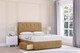 image 1 of Sloomy Highbury Mink Plush Divan Bed With Mattress No Drawers With 54" Floor Standing Headboard 6' Super King | Brown | Mink | Super King | 1