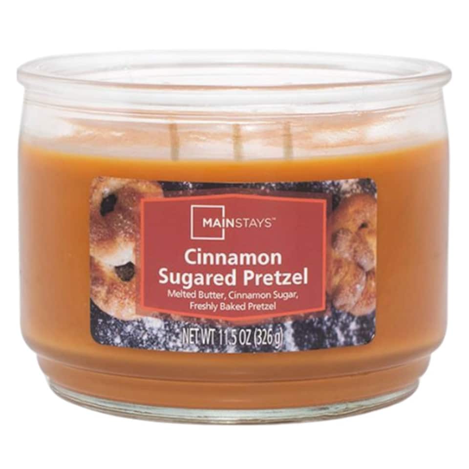 image 1 of Mainstays Cinnamon Sugared Pretzel Scented Candle 11.5oz (326g)