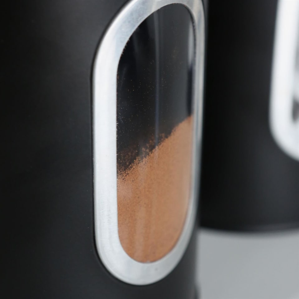 image 1 of Harbour Housewares 3pc Stainless Steel Food Storage Containers Set with Window - Black