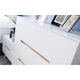 image 3 of Retro White 5 Drawer Chest