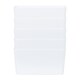 image 5 of Wham Studio 5 x 1.4L Deep Rectangular Plastic Storage Baskets Ice White Grey