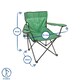 image 3 of Harbour Housewares Folding Canvas Camping Chairs - Matt Black/Black - Pack of 4
