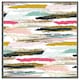 image 4 of Coloured stripes & spots (Picture Frame) White | L