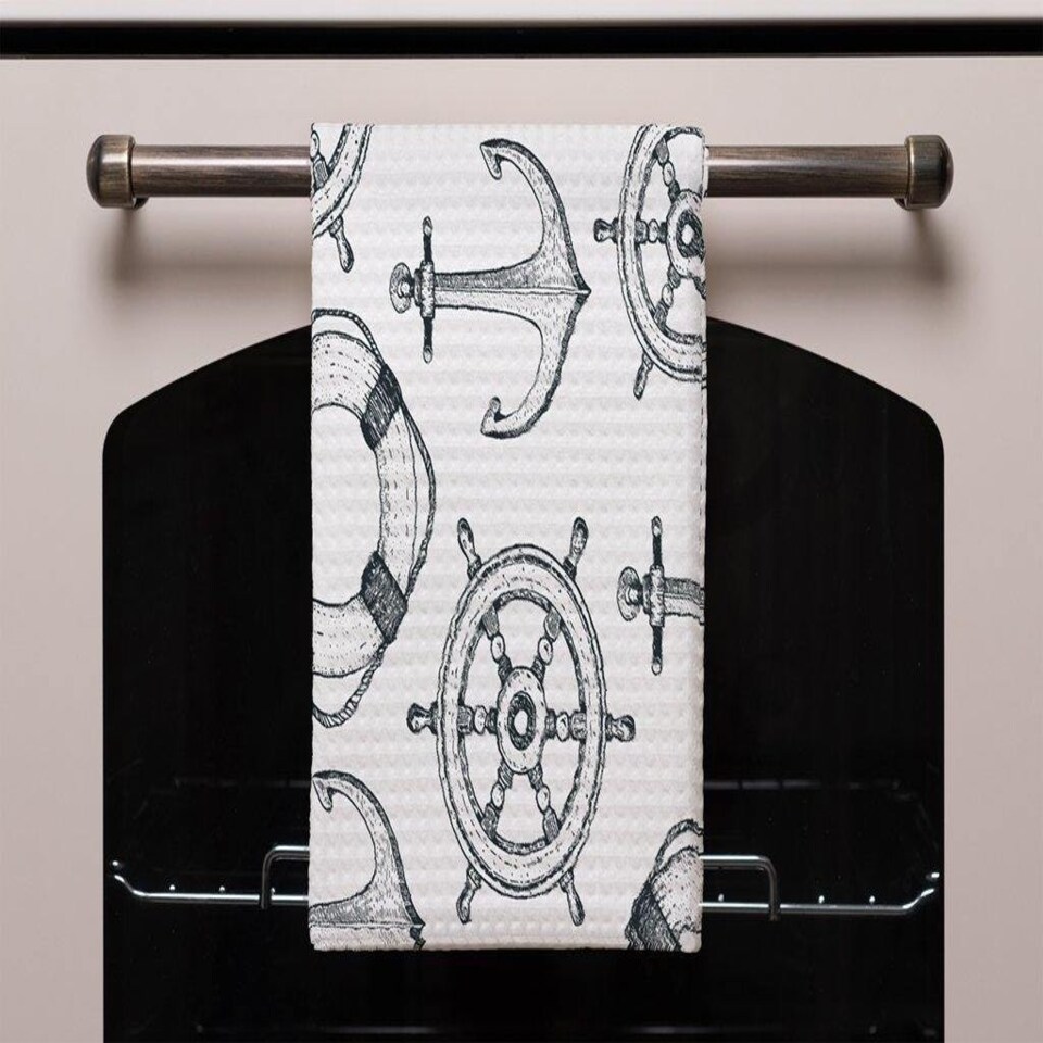 image 1 of Anchor & Wheel (Kitchen Towel)