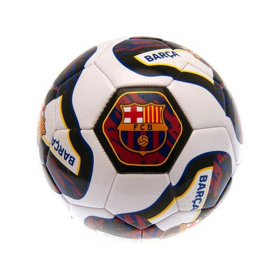 image 1 of Barcelona FC Tracer PVC Football - Black/Claret Red/White - 5