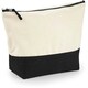 image 2 of Westford Mill Dipped Base Canvas Accessory Bag (Pack of 2) - Natural/Black - M | Cream