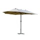 image 1 of Outsunny 4.6M Garden Patio Umbrella Canopy Parasol Sun Shade w/ Base Off White
