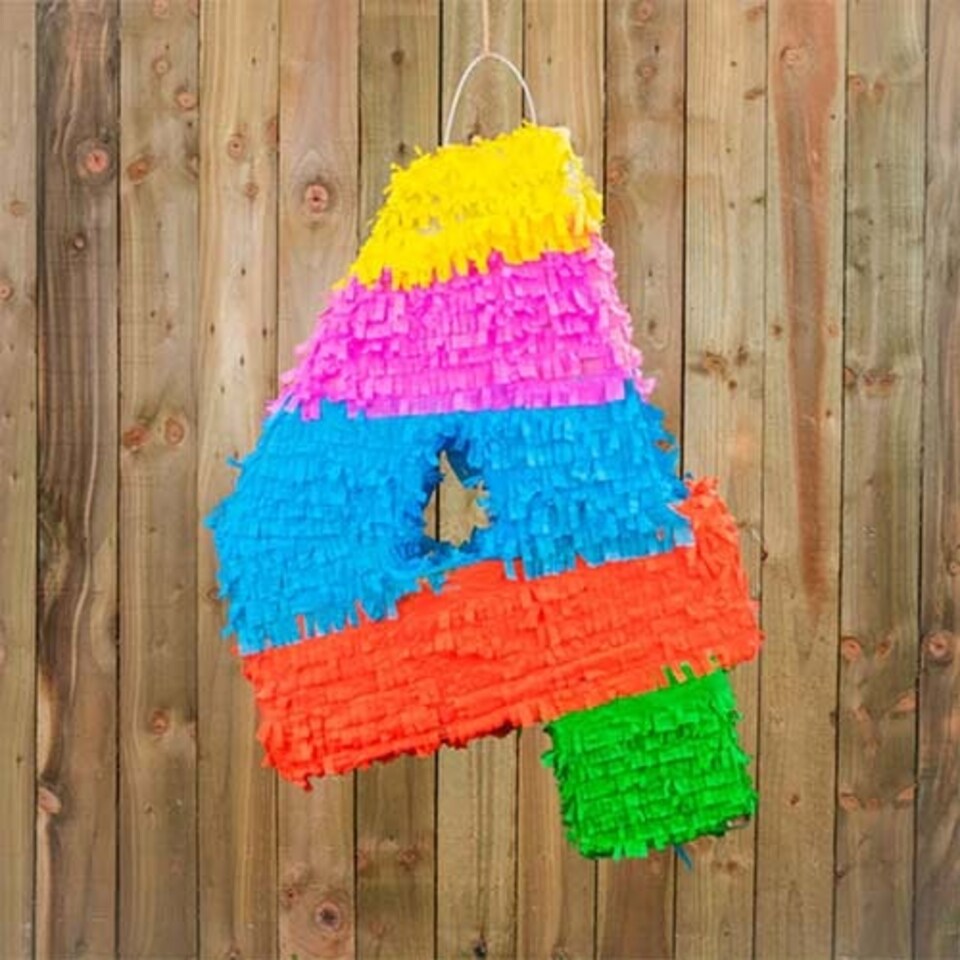image 1 of Number 4 Standard Pinata 50cm