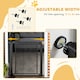 image 9 of PawHut Pressure Fit Safety Gate for Stairs w/ Auto Close 75-82 cm - Black