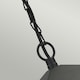 image 2 of York 1 Light Outdoor Ceiling Chain Lantern Black IP43, E27