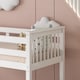 image 6 of White Bunk Bed with 2 Mattresses 3ft Single & 4ft6 Double Trio Bunk Beds, Wooden Children Bedroom Furniture