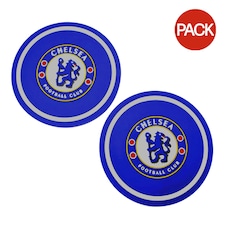 Chelsea FC Coaster Set (Pack of 2) - Royal Blue/White - One Size