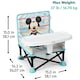image 5 of Bright Starts Disney Mickey Mouse Pop N Sit Portable Booster Baby Floor Seat