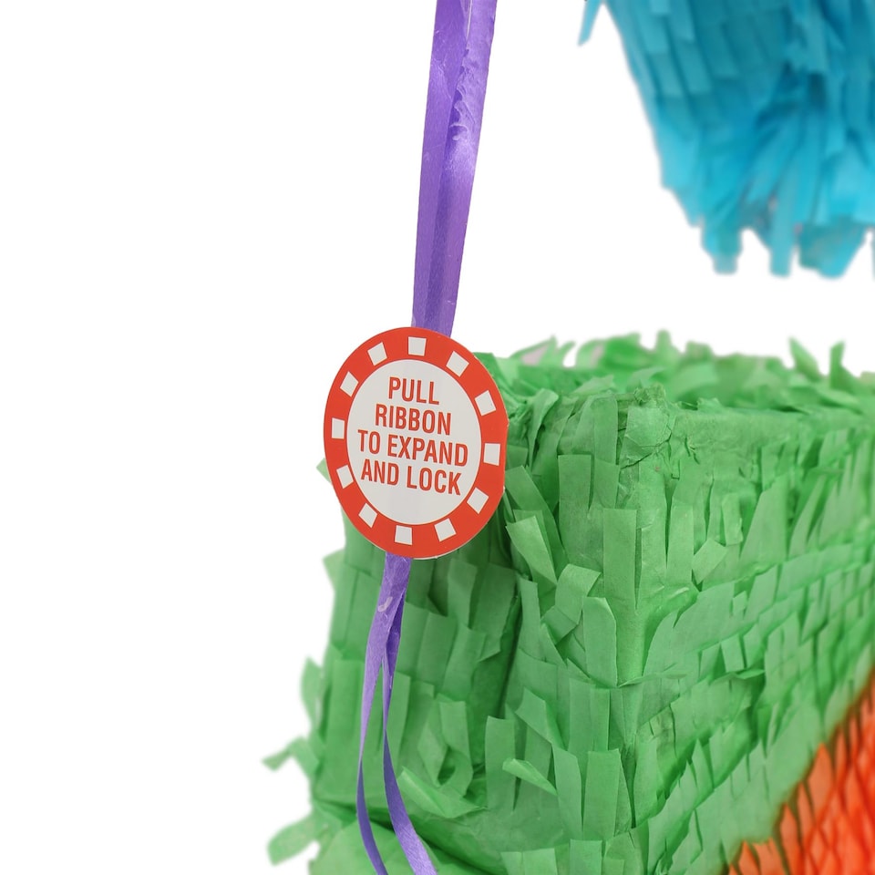 image 1 of Fax Potato Number 9 Pinata Set with Stick & Blindfold - Blue Stick