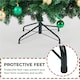 image 6 of Yaheetch 214 cm Tall Artificial Christmas Tree with Foldable Stand
