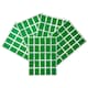 image 1 of Pack of 125 Green 12x18mm Rectangular Labels - Adhesive Stickers