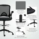 image 6 of Vinsetto Office Stool, 360 Degree Swivel Height Adjustable Chair, Black 