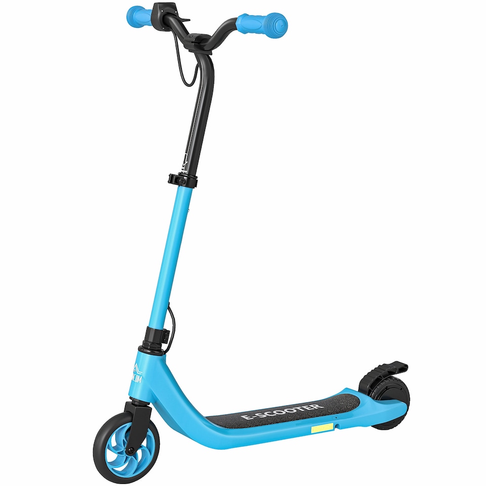 image 1 of HOMCOM Kids Electric Scooter, Electric Scooters for Kids Ages 6-10, 8 KM H 6 KM Lightweight E-Scooter, Adjustable Height, Rear Brake | Blue | Blue | 76cm x 53cm x 95cm