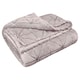image 2 of Intimates Vera Foil Printed Geometric Throw - 145cm x 200cm Cream