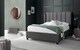 image 3 of 4ft6 Double Ottoman,Grey Velvet fabric upholstered,lift up,storage,tall winged bed frame. Gas lift up, Boutique Hotel style, tall headend board, wing back