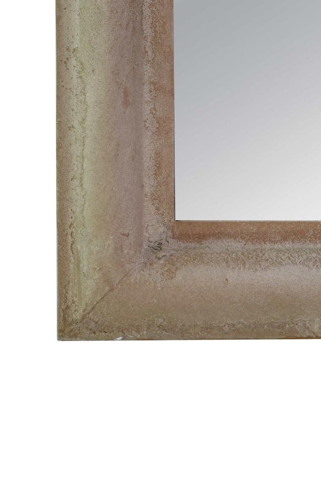 image 1 of The Somerley - Rustic Framed Arched Gothic Window Style Leaner Wall Mirror 59" X 24" (149CM X 61CM) Stone Colour | Multi