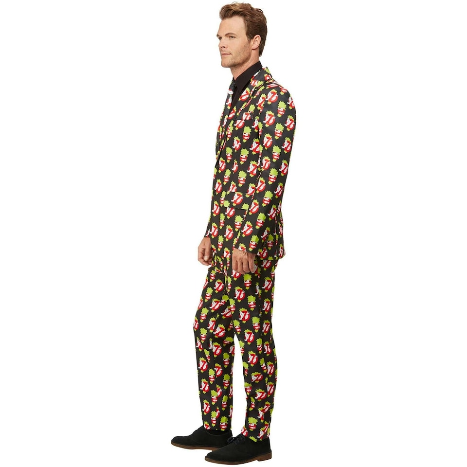 image 1 of Ghostbusters Mens Stand Out Costume Suit Set - Black/Yellow/White - L L