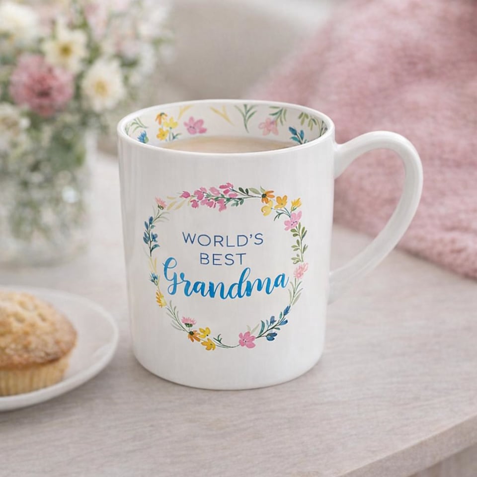 image 1 of Global Journey Gifts Novelty Mug - Worlds Best Grandma