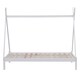 image 4 of Harry Kids Childrens White Wooden Teepee Tent Single Bed Frame | White | White | Single