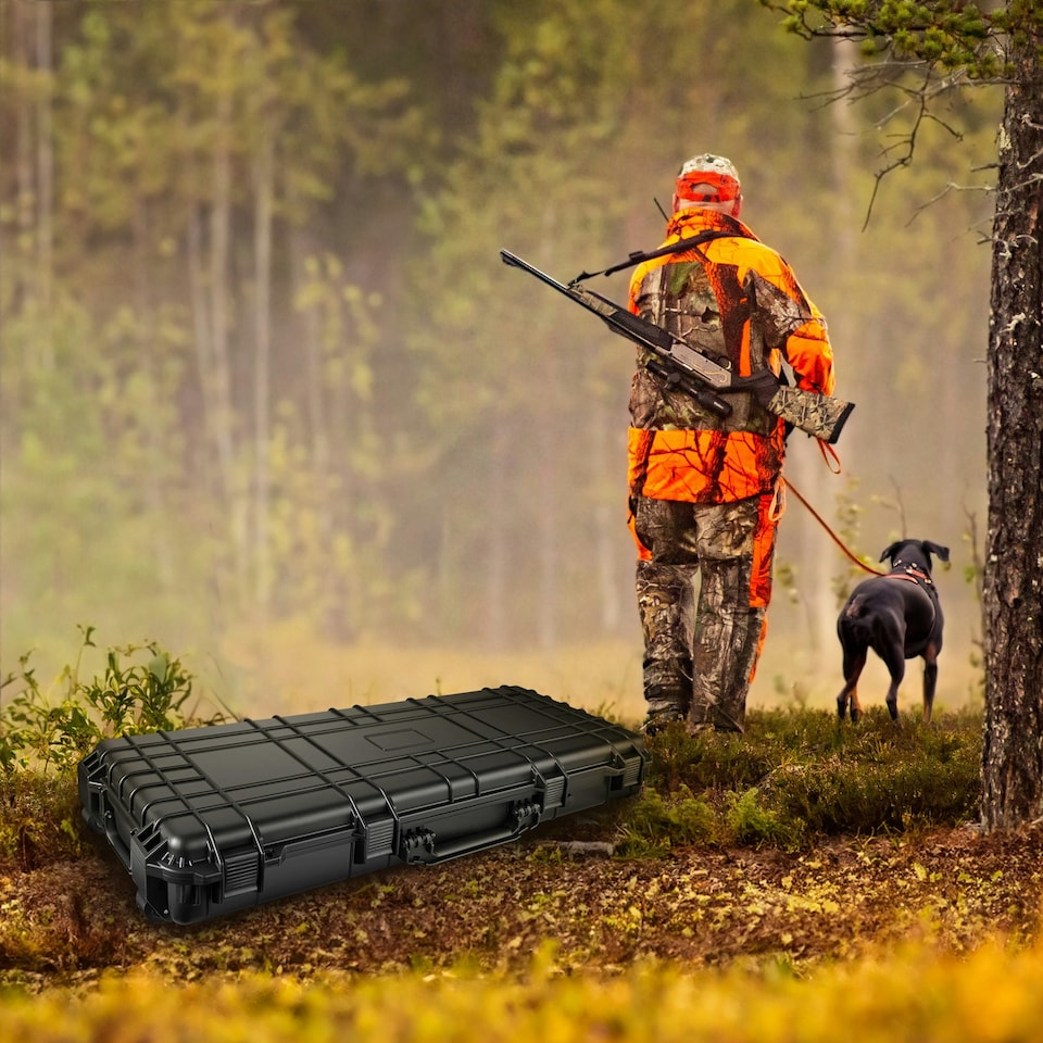 image 1 of Carry Case - waterproof hard shell for drones, cameras, electronics, rifle case | Black | black | 113,50 x 41 x 16 cm | 1