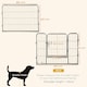 image 7 of PawHut 16 Panels Heavy Duty Puppy Play Pen for Small 60Hcm