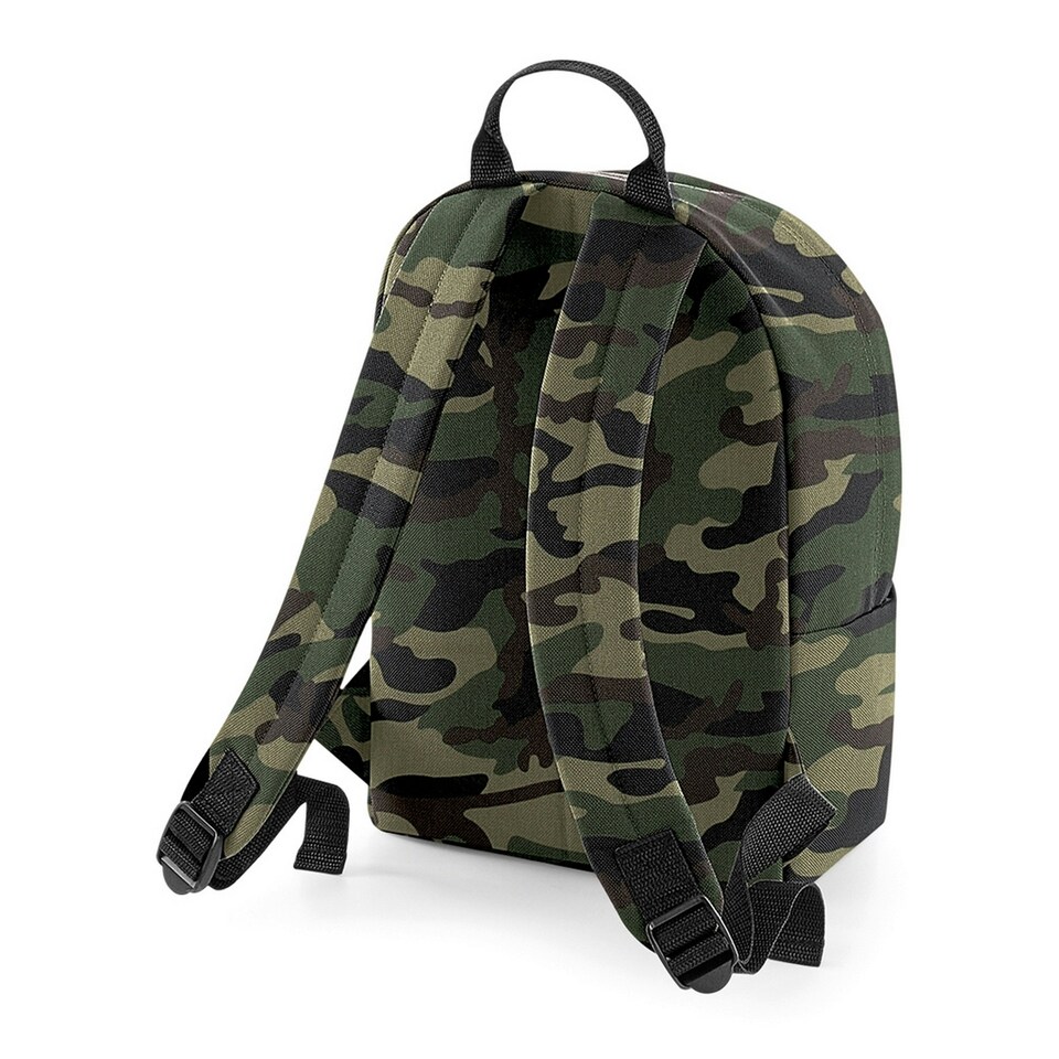 image 1 of BagBase Mini Fashion Backpack - Jungle Camo - One Size