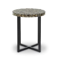 Interiors by Premier Round Side Table Black