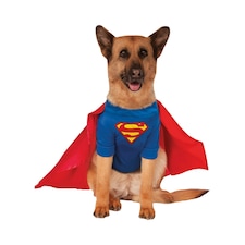Superman Dog Costume - Blue/Red - XXL-32in-36in