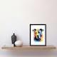 image 2 of Staffordshire Bull Terrier Staffy Dog Lovers Black Framed Wall Art Print A4