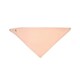 image 2 of Babybugz Baby Reversible Contrast Detail Bandana Bib - White/Powder Pink - One Size