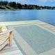 image 7 of The Rugs Outdoor Indoor Bordered Garden Patio Rug Weather Resistant | 200