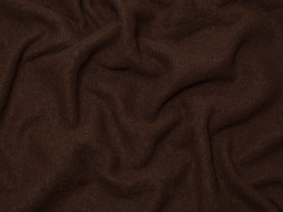 Minerva Core Range Brown 100% Pure Boiled Wool Coating Fabric for Dressmaking, 140cm / 55" Wide - per metre