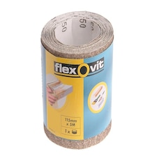 Flexovit General Purpose Sanding Roll 115Mm X 5M Coarse 80G