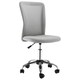 image 1 of Vinsetto Office Chair, Armless Desk Chair, Adjustable Computer Swivel Chair with Rolling Wheels and Mesh Back for Home Work Study, Grey