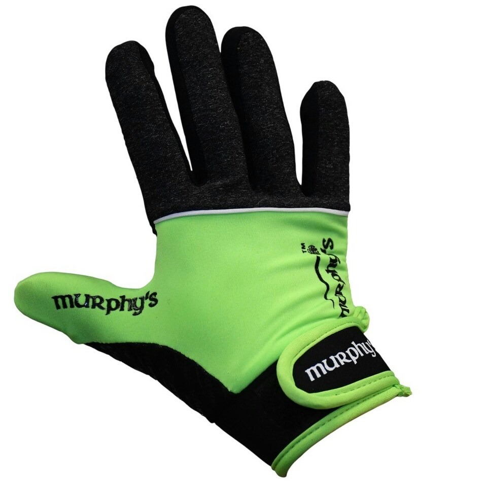 Murphys Unisex Adult V2 Gaelic Gloves - Grey/Lime/White - XS