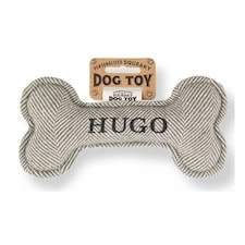 History & Heraldry Pre-Personalised Squeaky Bone Dog Toy - Hugo