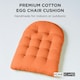 image 2 of Homescapes Burnt Orange Round Egg Chair Swing Cushion
